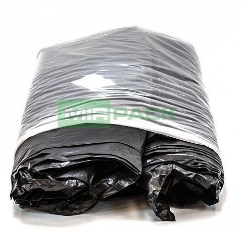 Мешки для мусора 120 л, 120 мкм, ПВД, в пачках 100 шт. черные, - 2х слойные - Вид 4